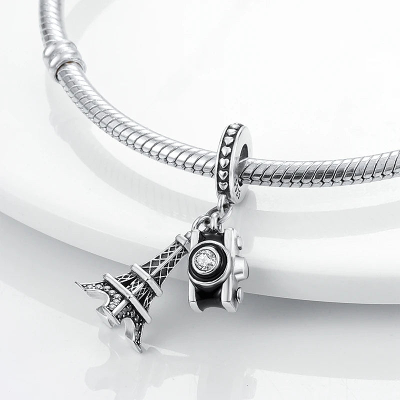 Sterling Silver Charm Paris Eiffel