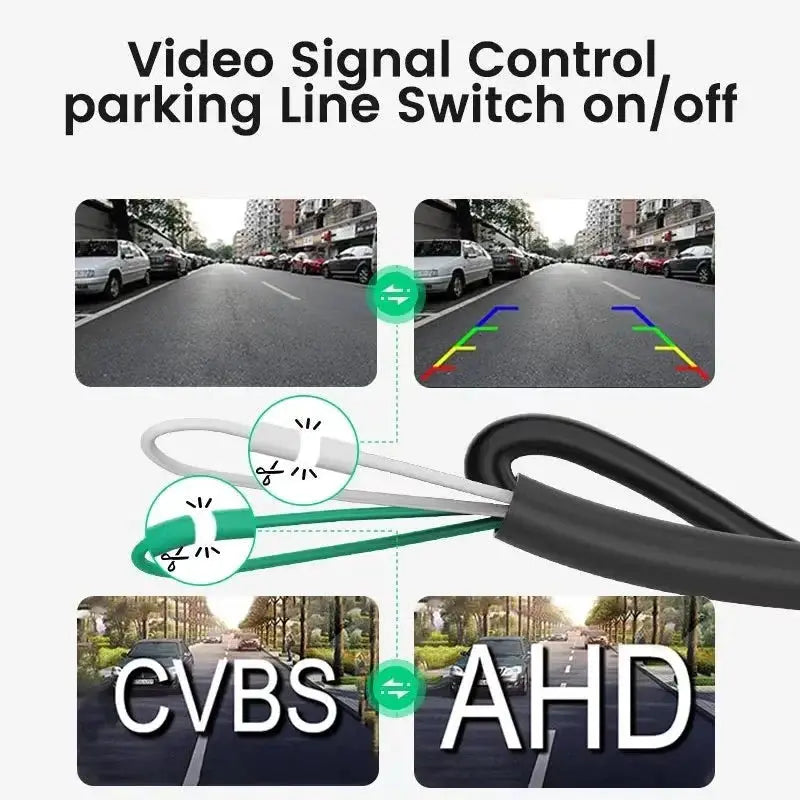 170 Degree Fisheye Rear View Camera Golden Lens Night Vision For Parking Safety - stepyours.com
