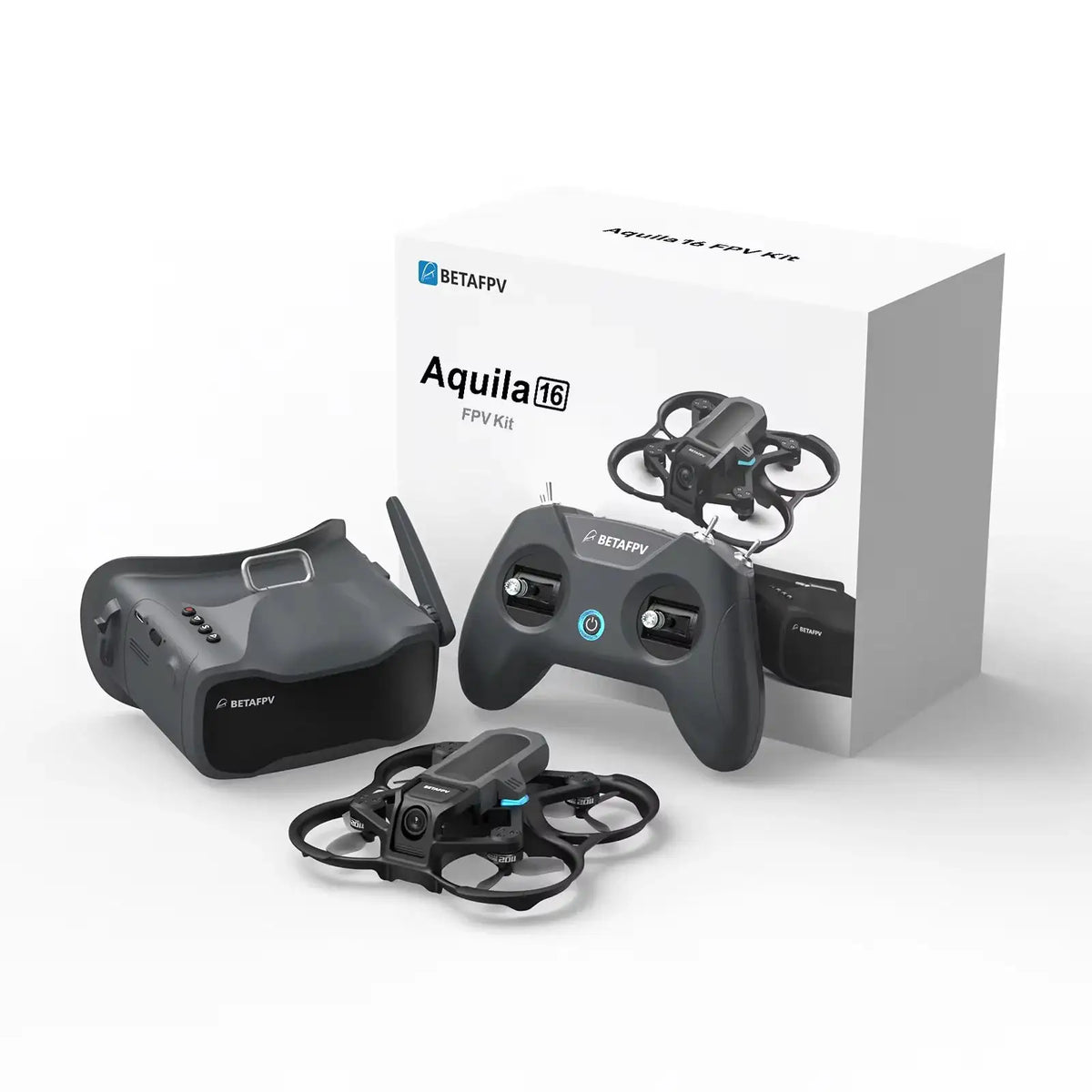 BETAFPV Aquila16 FPV Kit Set+1100mAh Battery 2PCS * 2+6 Port Charger+BT2.0 Male Female Adapter Cable 6PCS FPV Drone Mini Drone Fpv