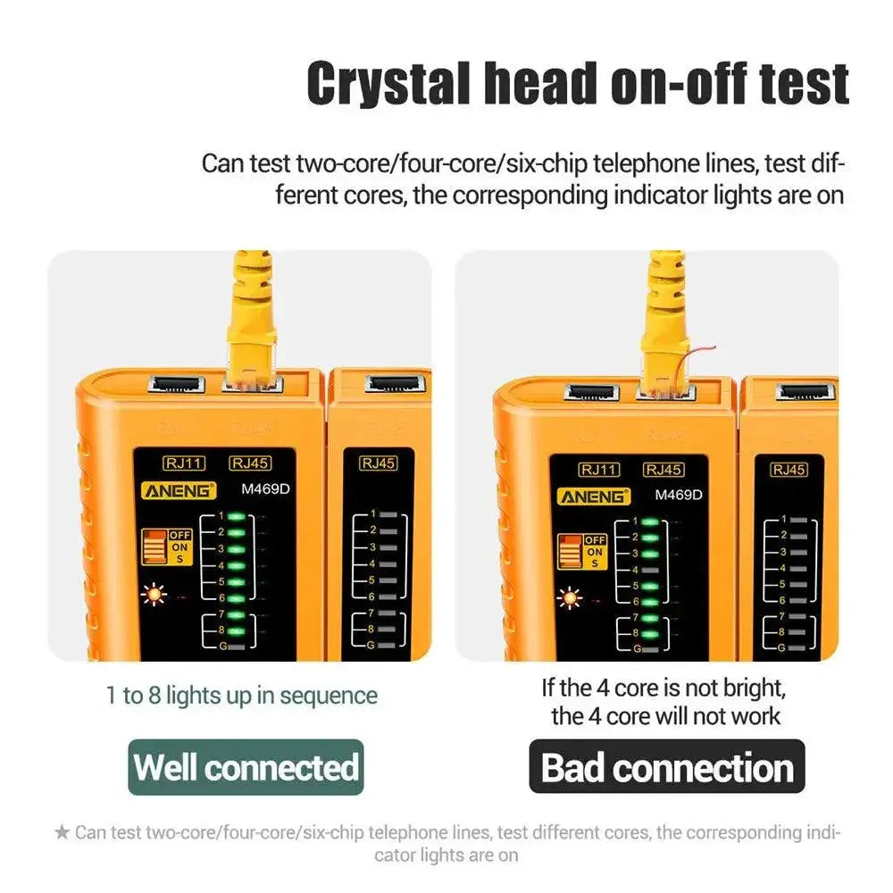 ZoeRax RJ45 CAT5 Cable Tester for Networks Pro DIY