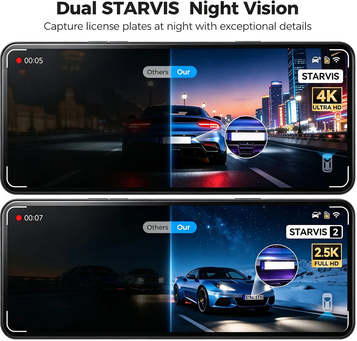 Mirror Dash Cam, Rear View Mirror Camera '', With ADAS — product view 5