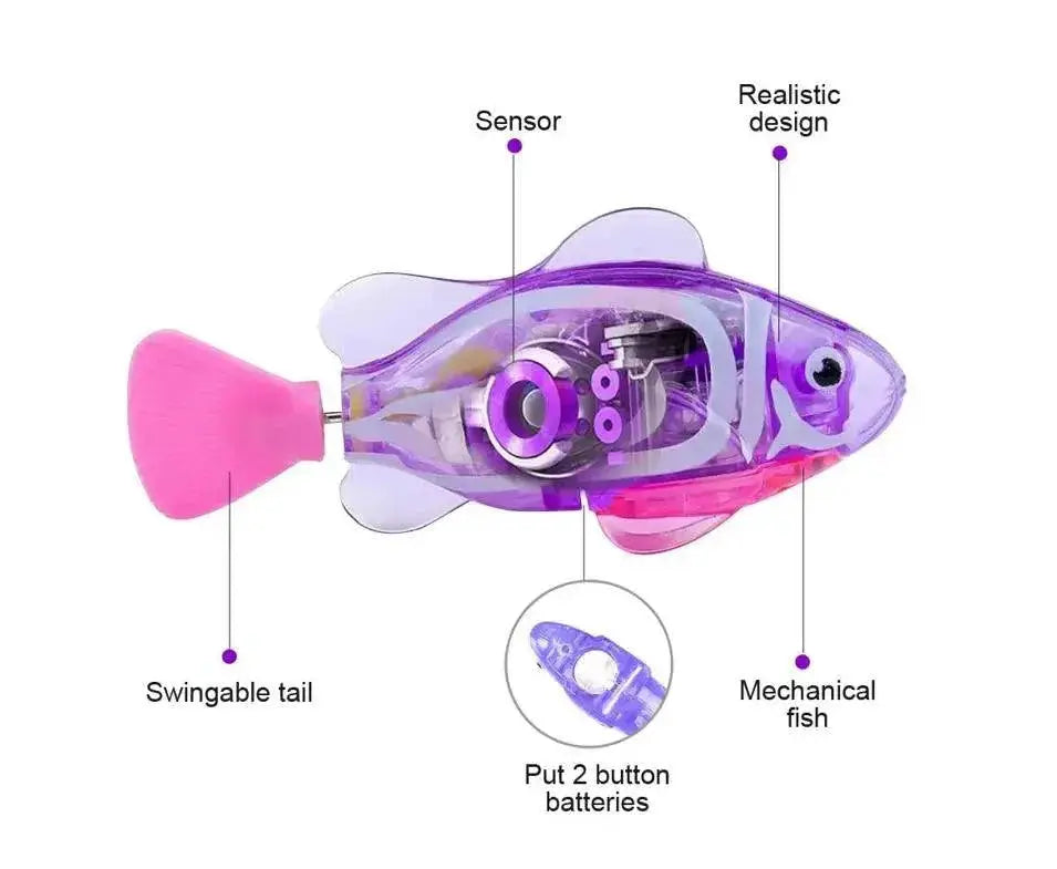 Electric Fish Water Toy for Cat Interactive Play Fun