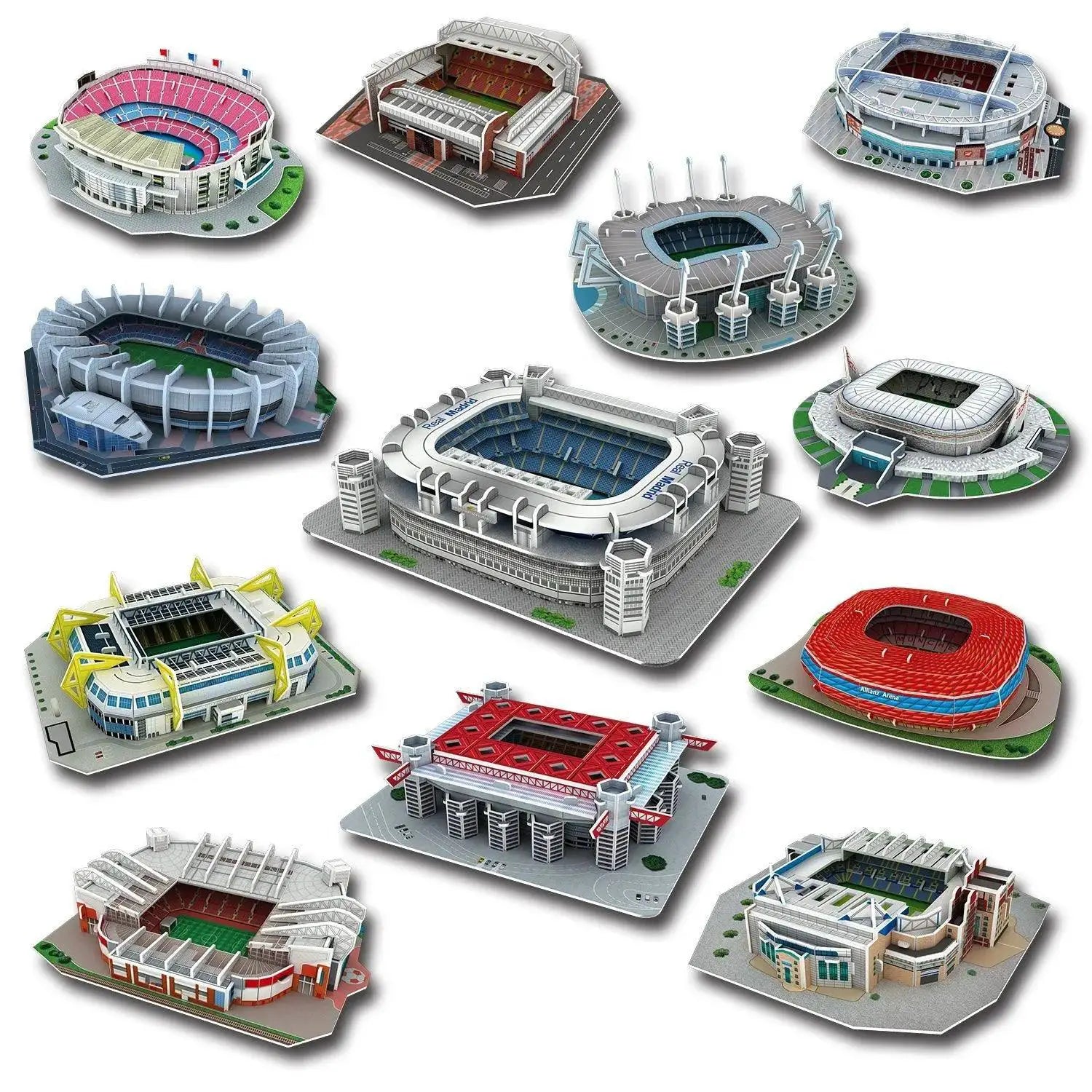 3D Football Stadium Puzzle DIY Kit For Fans And Gamers Fun