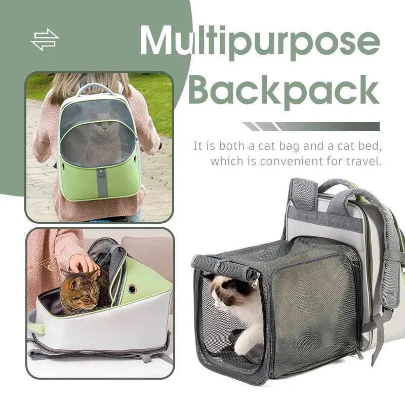 PawVoyage Escape Proof Pet Backpack Carrier Travel Safe