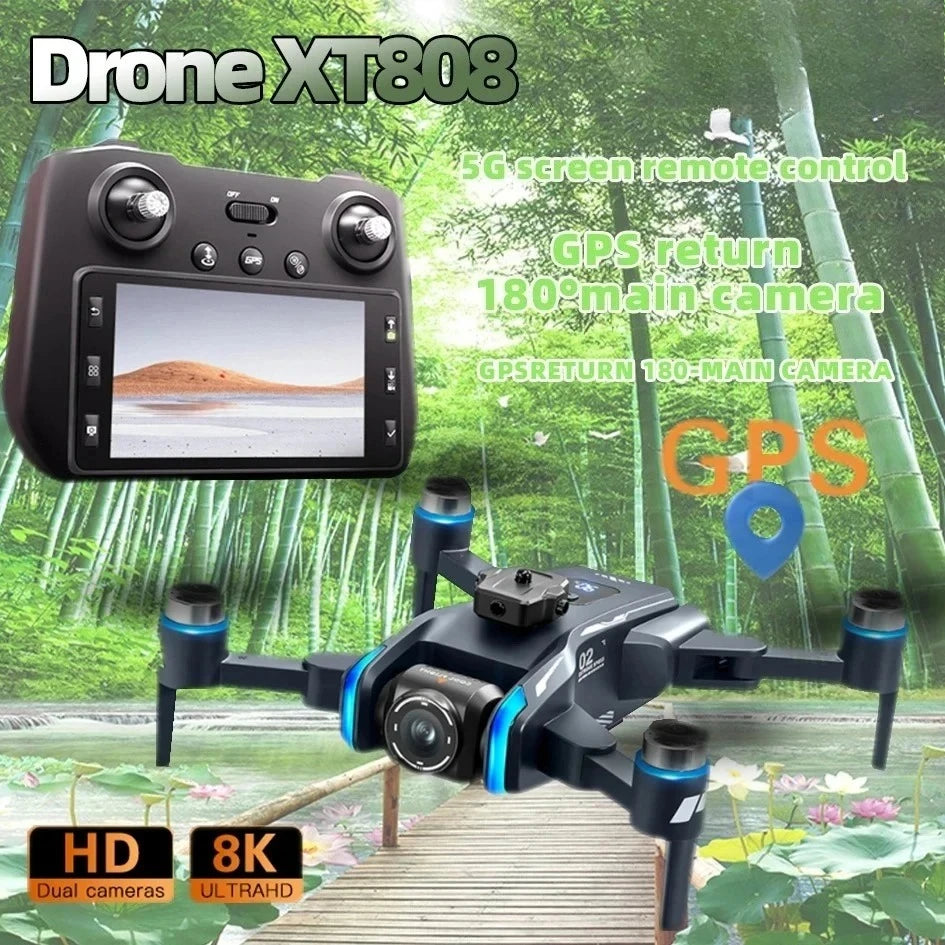 XT808 MAX GPS Drone Screen