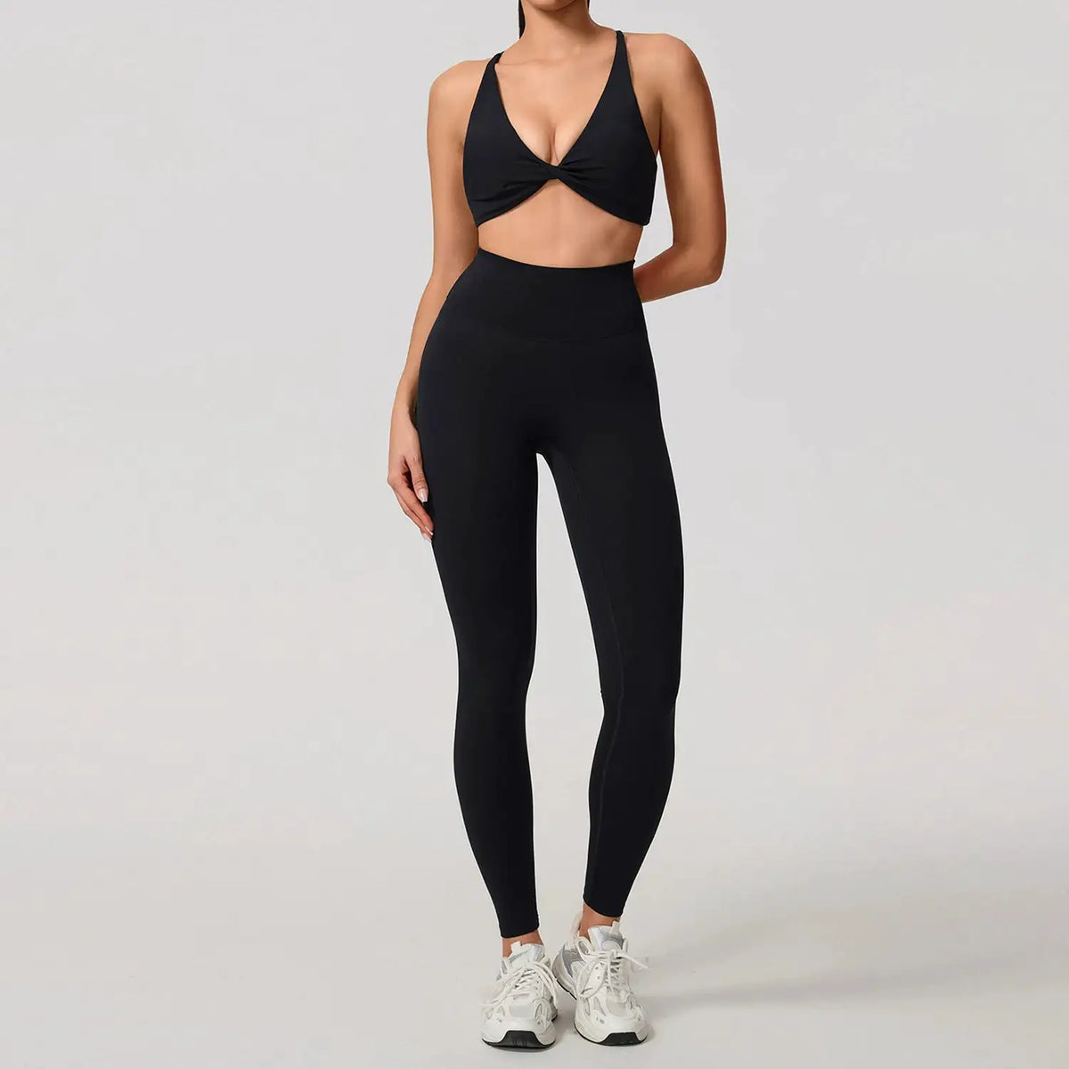 Quick Dry Women Sports Set V Shaped Bra Yoga — product view 10