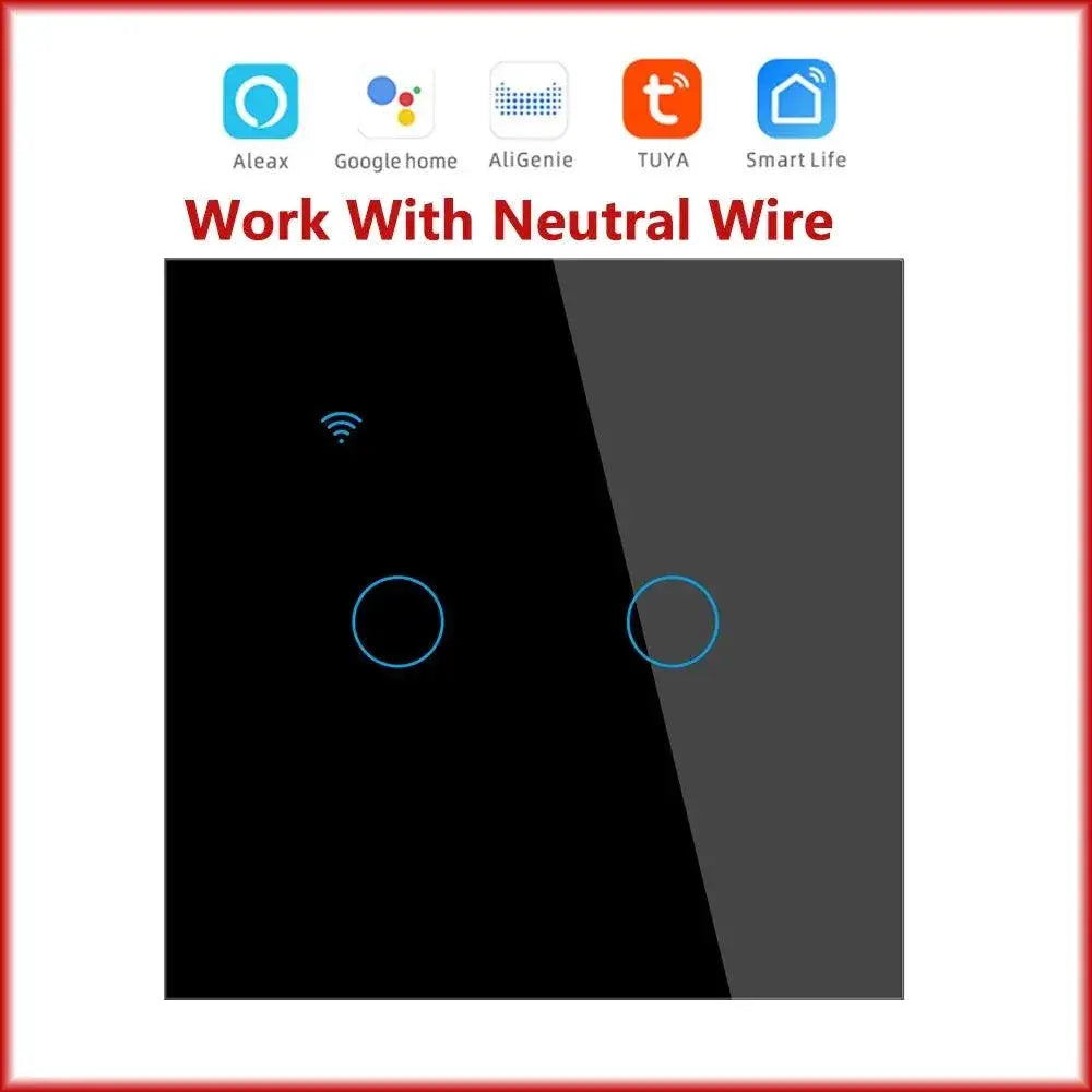 Smart WiFi Light Wall Switch With Voice Control And Timer