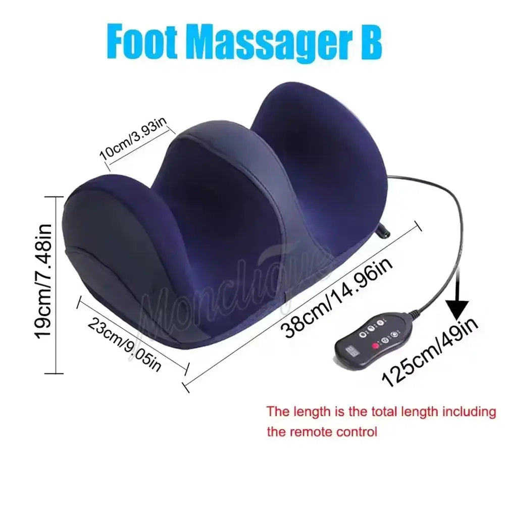Large Size Electric Foot Massager Hot Pressing Finger Pressing Kneading Roller Calf Relax Care Muscle Massager Foot Massage Tool