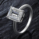 Moissanite Ring in Sterling Silver CB091714R