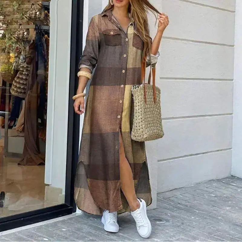 Boho Printed Maxi Dress for Stylish Women Spring Fashion