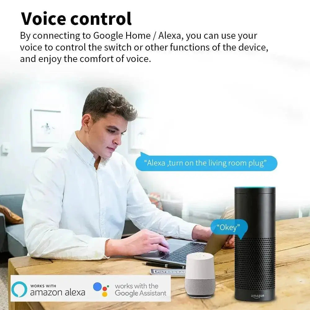 Tuya Zigbee Smart Plug Voice Controlled Energy Saver