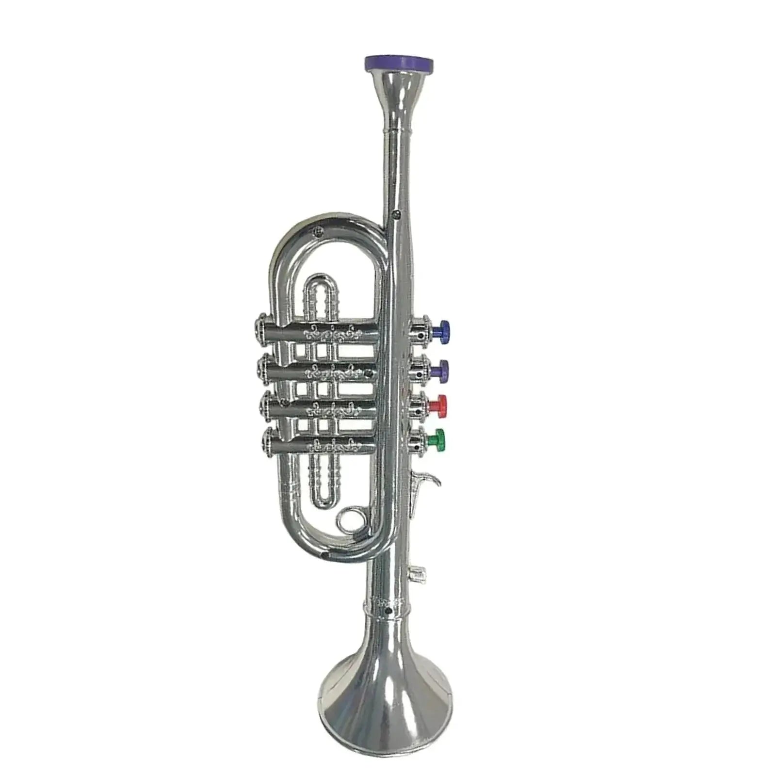 Toy Trumpet for Kids Safety Tested BPA Free Silver Gold