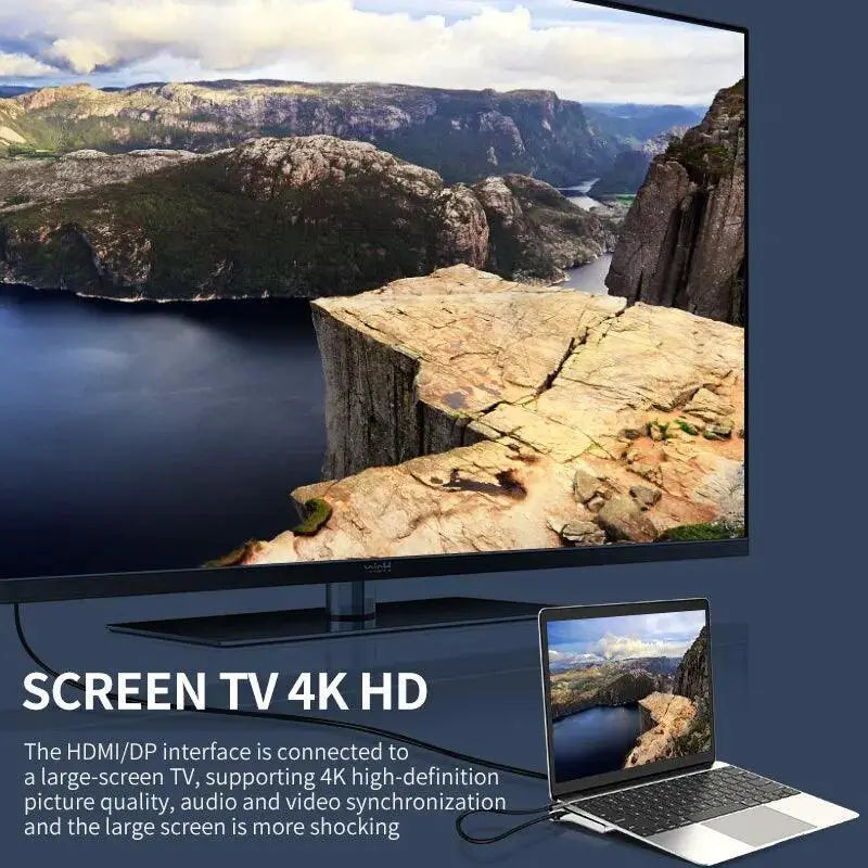 12-in-1 USB-C Docking Station with 4K HDMI and Audio Hub - OurLum.com