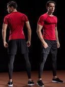 Compression T Shirt Men Summer Sportswear Gym Tee