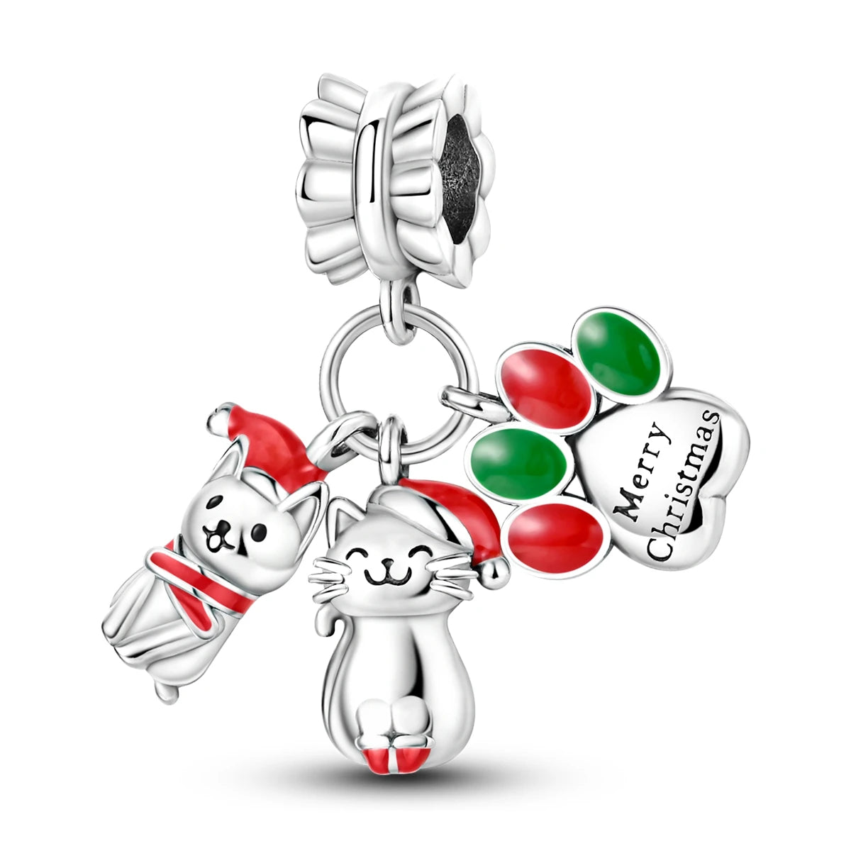 Charm Silver Plated Christmas Winter