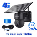 SHIWOJIA 8W 6MP Solar Camera 4G SIM 12X ZOOM CCTV Video