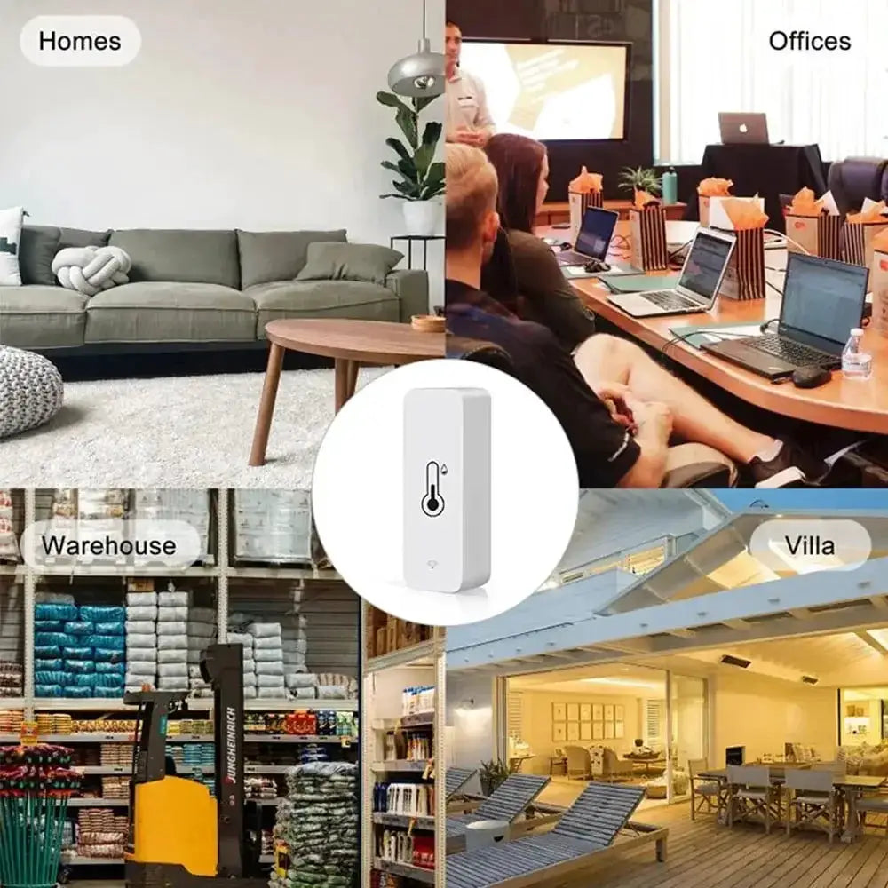Tuya WiFi Smart Temperature Humidity Sensor Battery Powered - OurLum.com