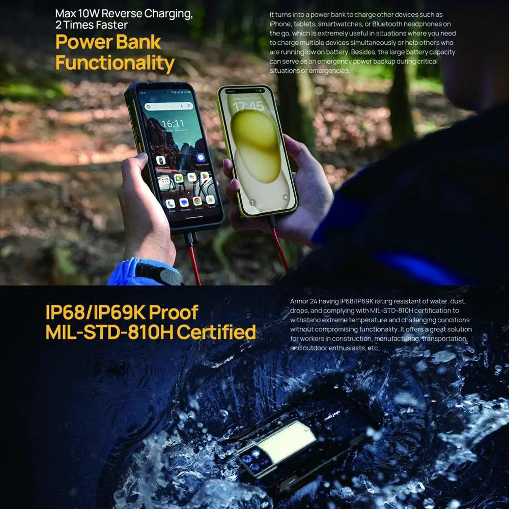 Ulefone Armor 24 Rugged Smartphone 22000mAh 256GB Storage