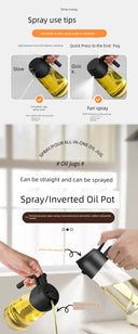Anmai Glass Oiler Spray Dual-Purpose Oil Bottle For Kitchen