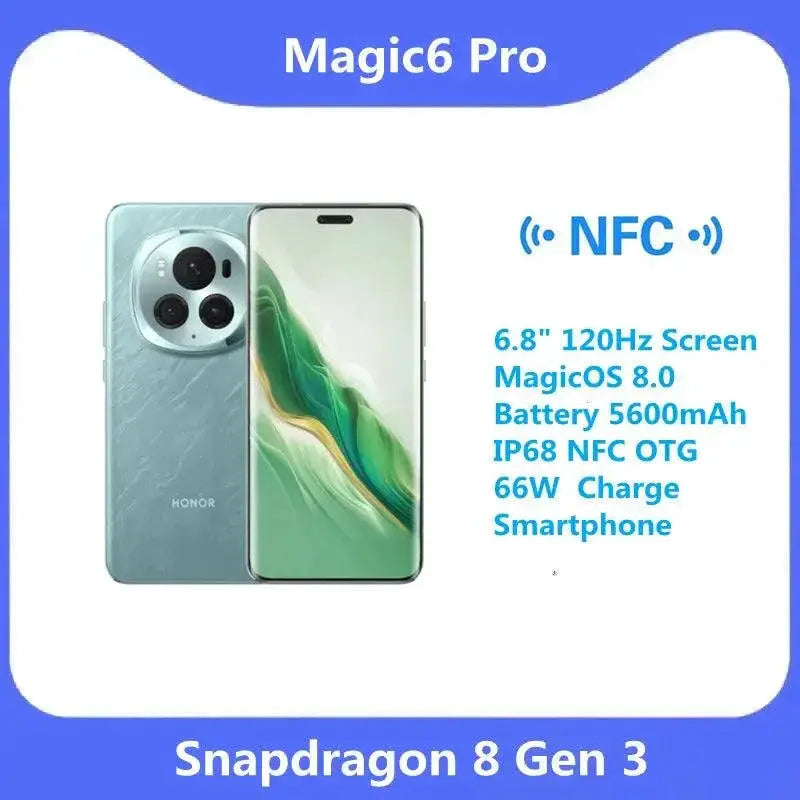 Google Arrival Honor Magic 6 Pro 6.8 Inch 120Hz Smartphone