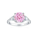Sterling Silver Silver Moissanite Cocktail Ring