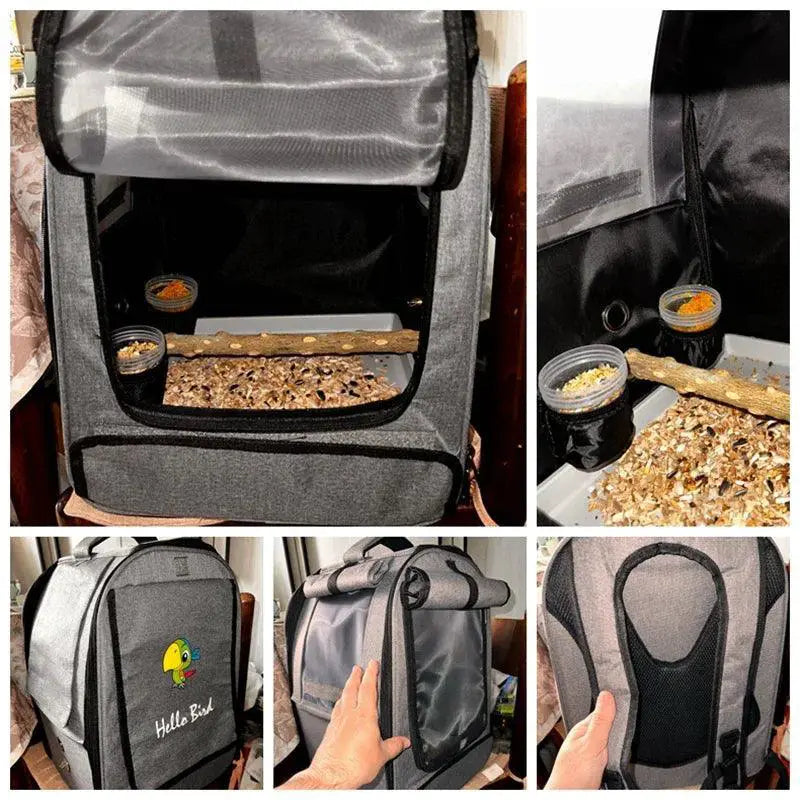 FeatherTrail Parrot Backpack Carrier Waterproof Travel Cage
