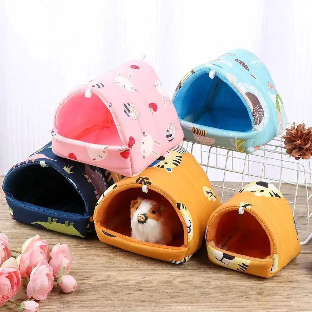 Cozy Mini Pet Nest Winter Warm Guinea Pig House And Bed
