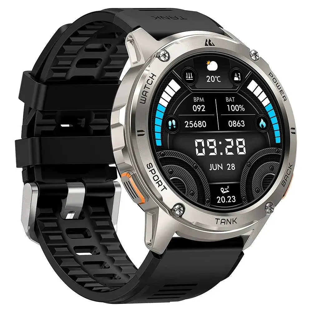 Rugged Military Grade Fitness Smartwatch Tank T3 Model