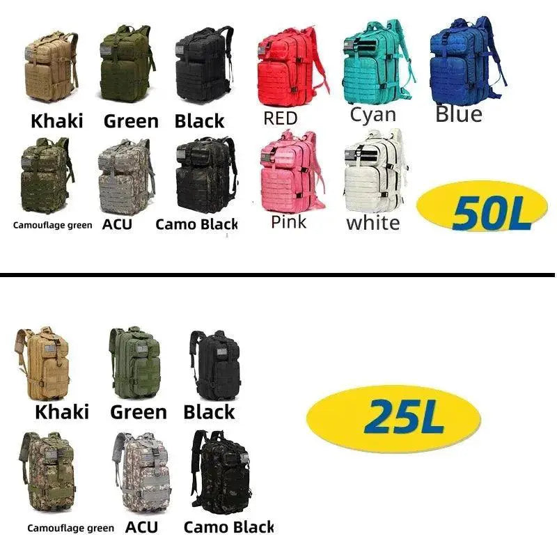 Waterproof Tactical Backpack for Hiking and Fishing