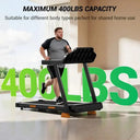 Foldable Treadmill With 16 Incline 3HP Motor 400 Lbs Capacity