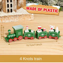 Charming Wooden And Plastic Christmas Train Ornament