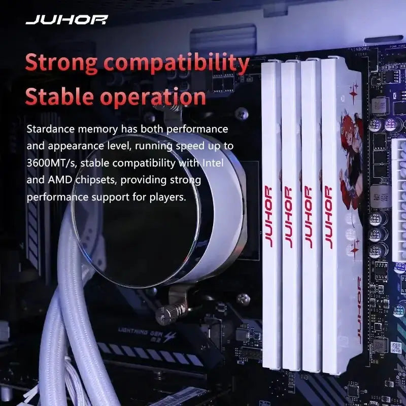 JUHOR DDR4 RAM 8GBx2 16GBx2 3200MHz 3600MHz Memory Kit