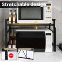 Microwave Oven Rack - Compact Kitchen Organizer