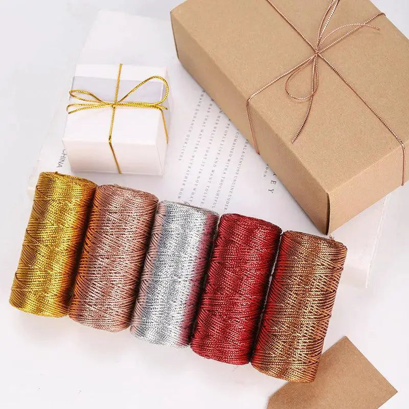 Glamorous Gold and Silver Crafting Cord for DIY Projects