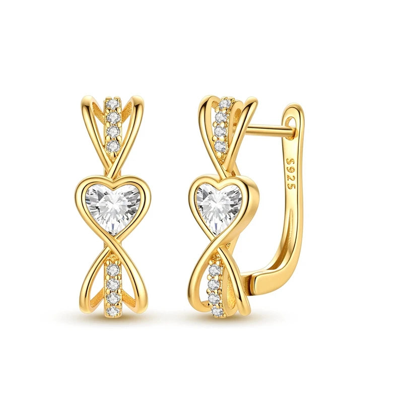 Sterling Silver Women's Earrings Golden