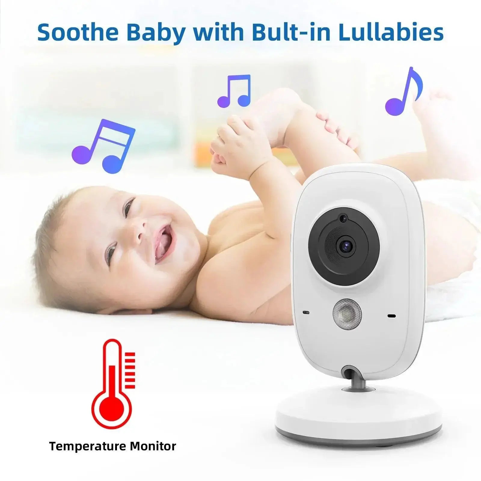 TakTark Wireless Baby Monitor With Night Vision Lullabies