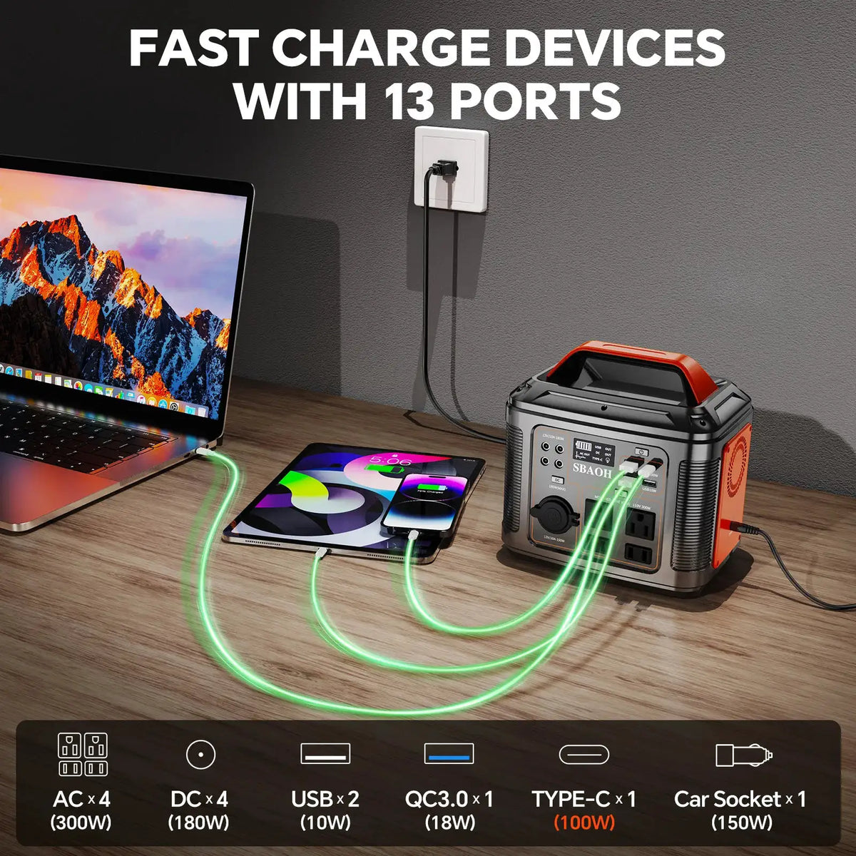 Portable Solar Power Station for Outdoor Use — product view 3