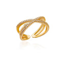 Luxury Gold Stainless Steel Rings Elegant Jewelry Set for All