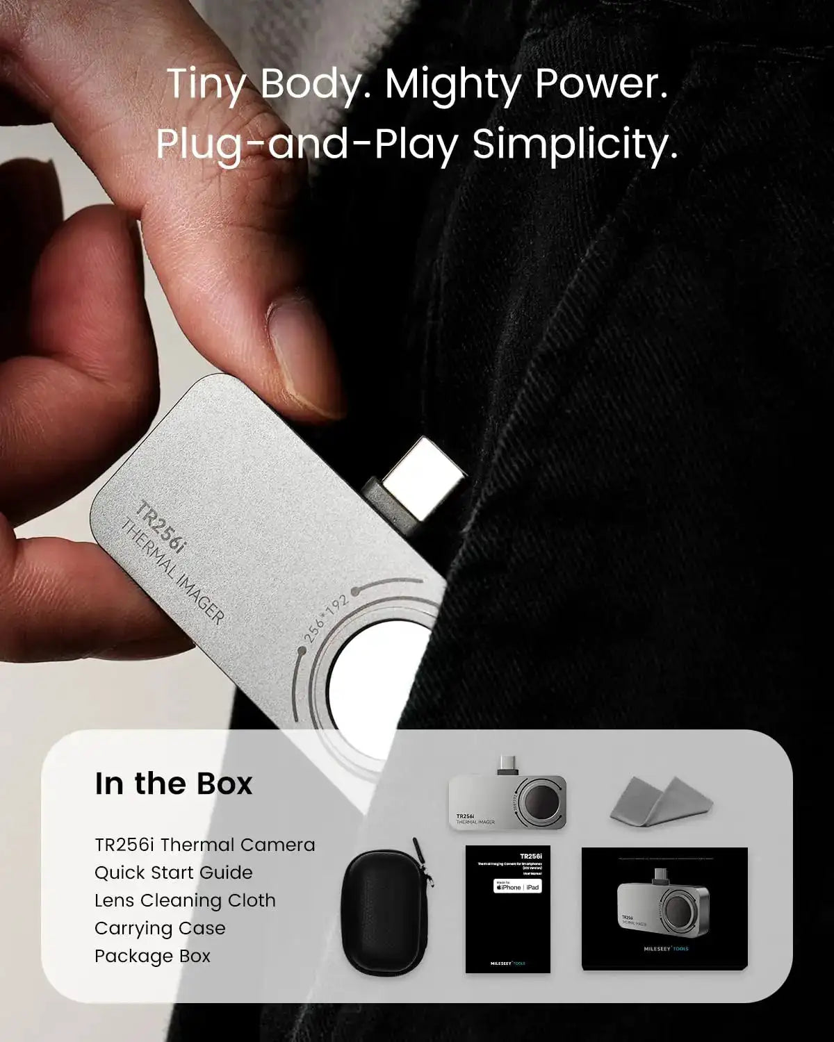 MILESEEY TR256i iPhone Thermal Camera — product view 6