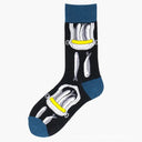 Quirky Happy Cotton Unisex Socks for EU Sizes 36-43