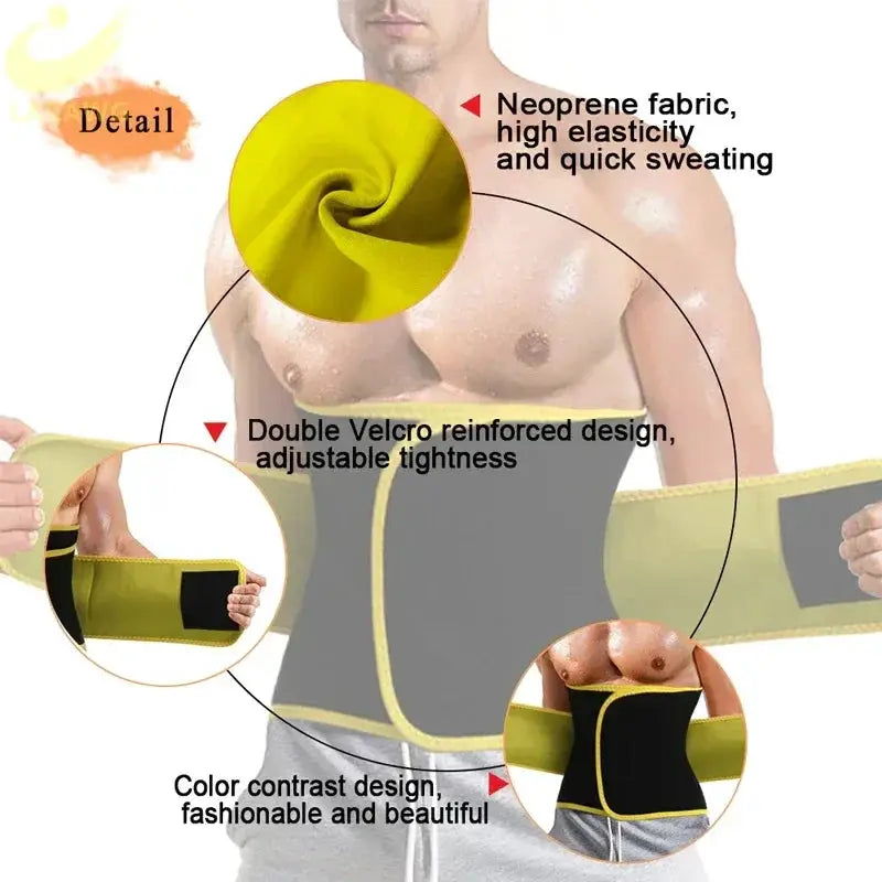 Neoprene Waist Trainer for Men Fat Burning and Slimming