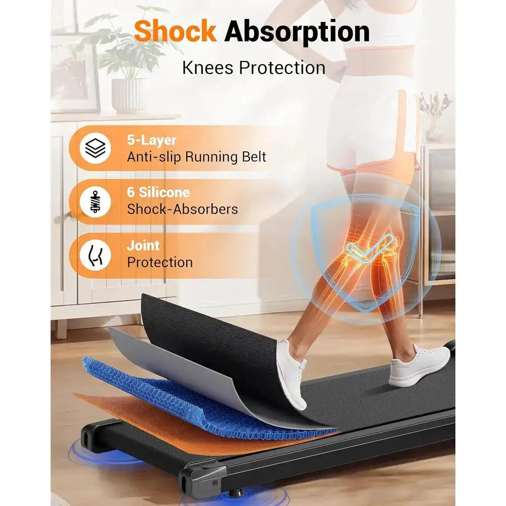Compact Portable Treadmill for Small Spaces: Quiet, Lightweight Indoor Walking Pad with Remote