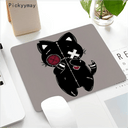 Black Cat Gaming Mousepad Stylish Desk Mat for Work Play
