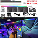 RGB Acrylic Car Ambient Light Kit 18 in 1 Symphony Colors Bluetooth App Control