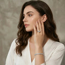 Sparkling Moissanite Diamond Ring