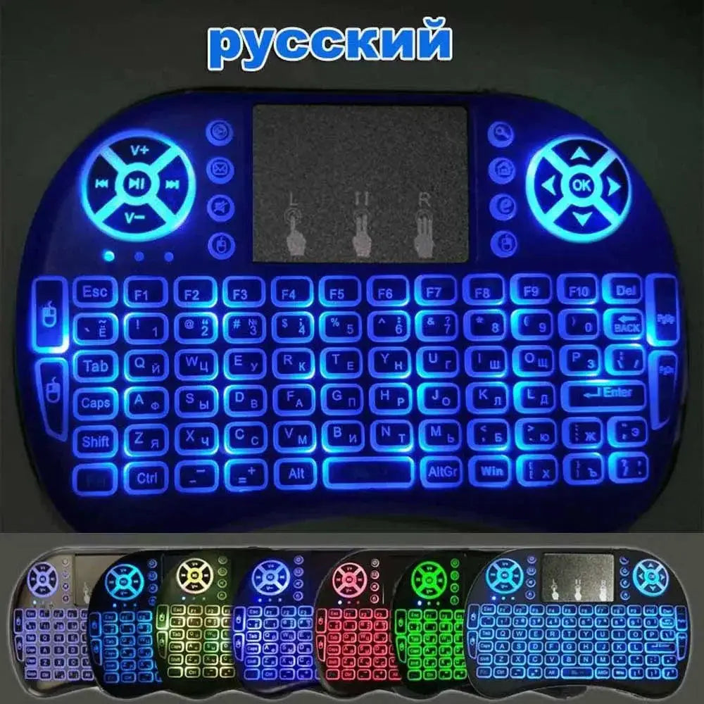 All-In-One Air Mouse Keyboard for TV PCs — Russian