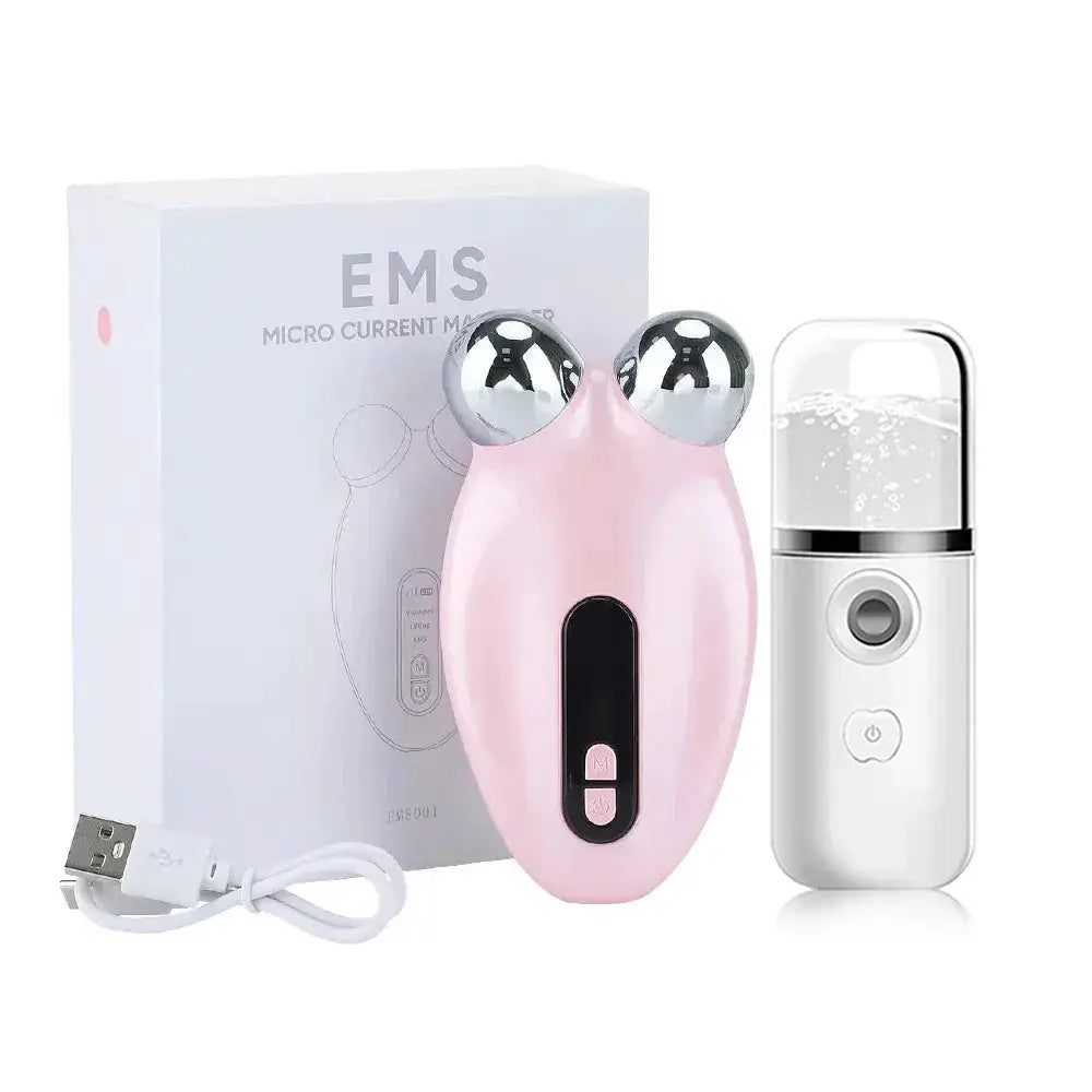 Facial Massager EMS Microcurrent Roller Device For Face