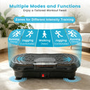 Smart Vibration Plate Exercise Machine With LED Light Strip Deep