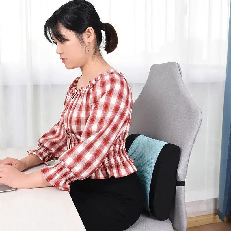 Breathable Memory Foam Lumbar Cushion For Car And Office