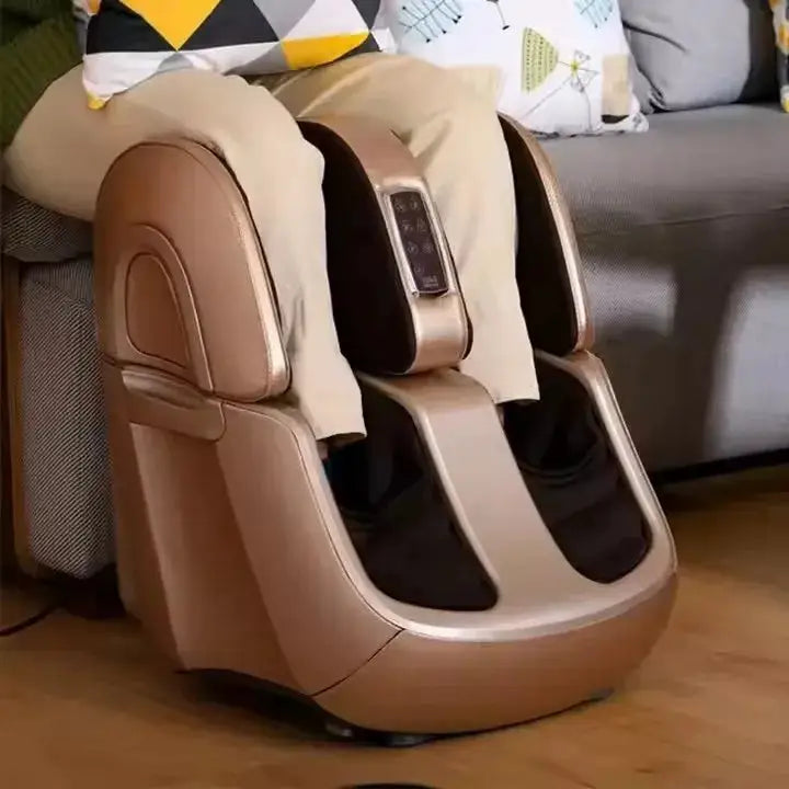 Shiatsu Foot Massager Heat Air Compression Efficient Sore Calfs Legs Relief Portable Reflexology Vibration Machine for Home